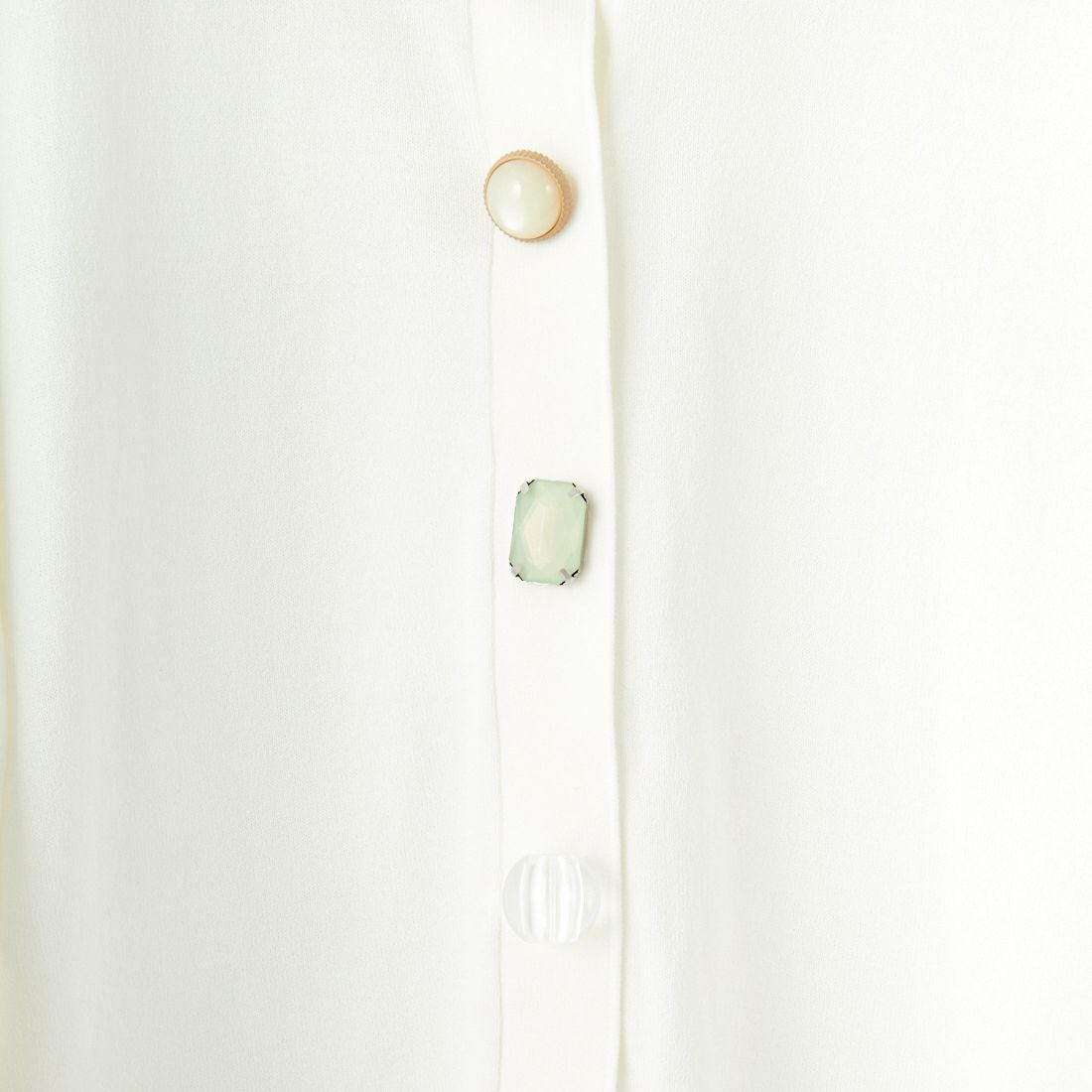 TORRAZZO DONNA [トラッゾドンナ] ビジューカーディガン [6259-679] 05 WHITE