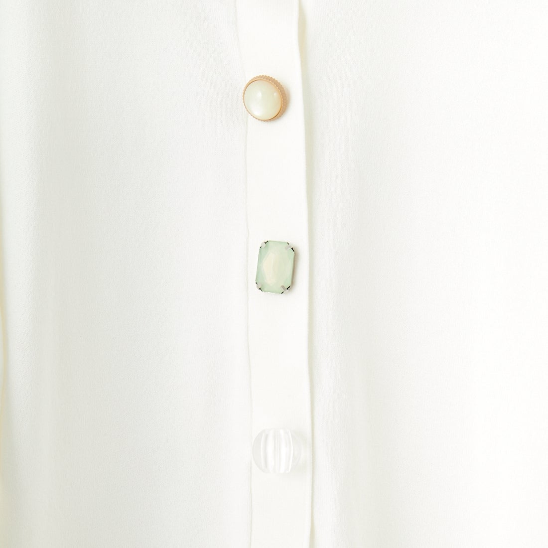 TORRAZZO DONNA [トラッゾドンナ] ビジューカーディガン [6259-679] 05 WHITE