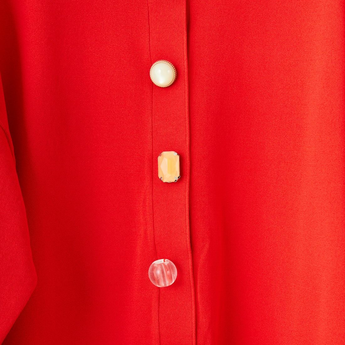 TORRAZZO DONNA [トラッゾドンナ] ビジューカーディガン [6259-679] 75 RED