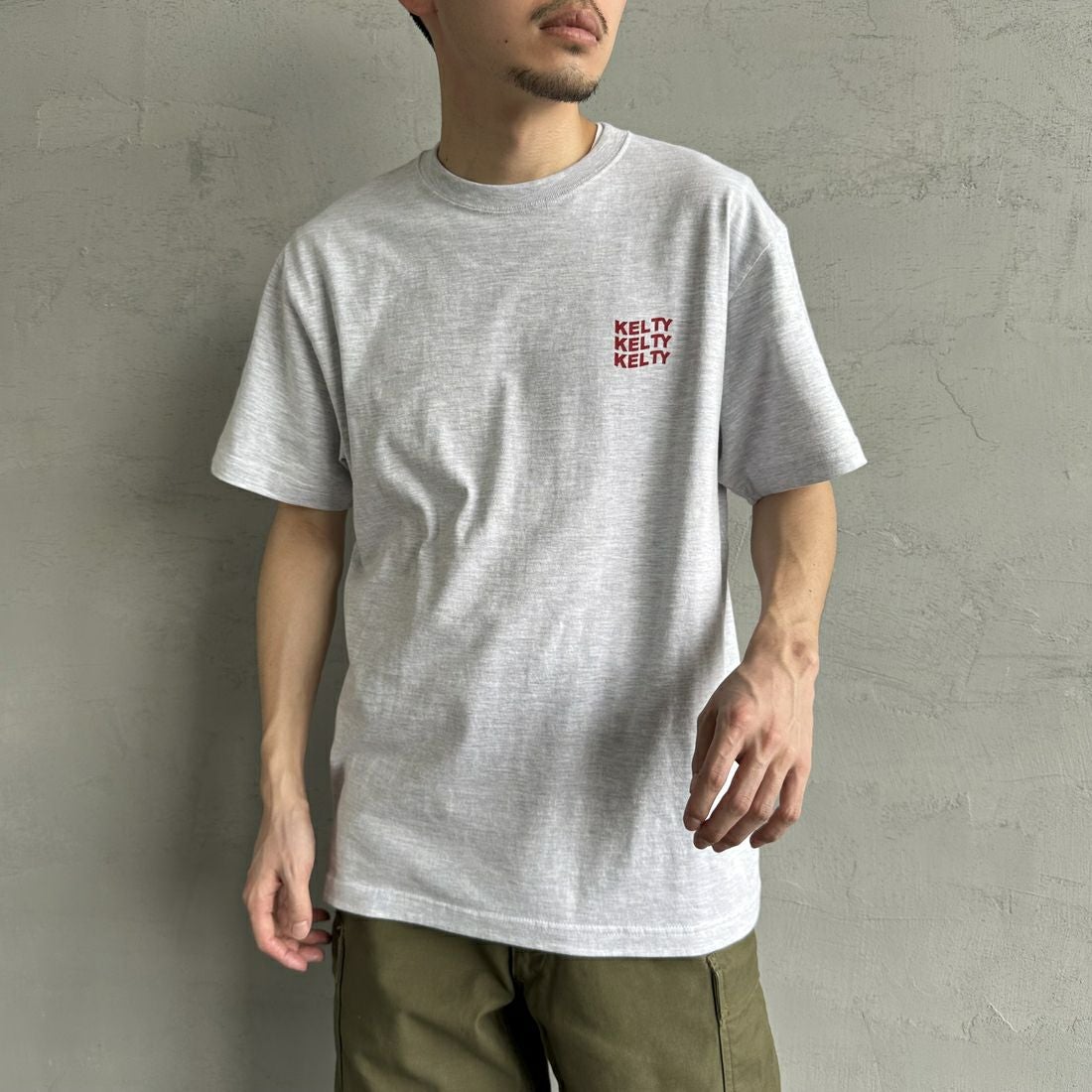KELTY [ケルティ] 別注 バックプリントTシャツ [KE252W30IN04-JF] ｱｯｼｭ &&モデル身長：168cm 着用サイズ：M&&