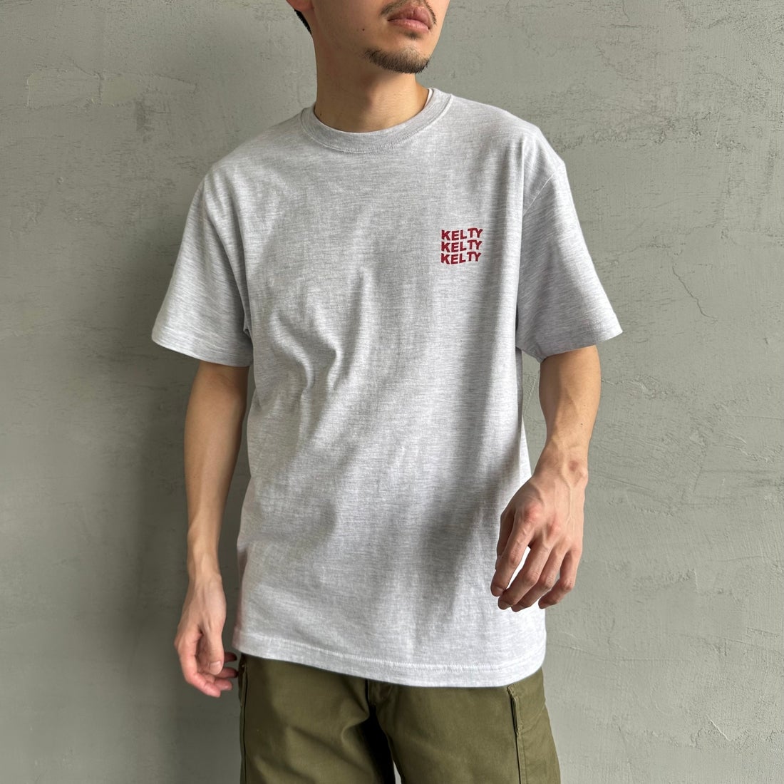 KELTY [ケルティ] 別注 バックプリントTシャツ [KE252W30IN04-JF] ｱｯｼｭ &&モデル身長：168cm 着用サイズ：M&&