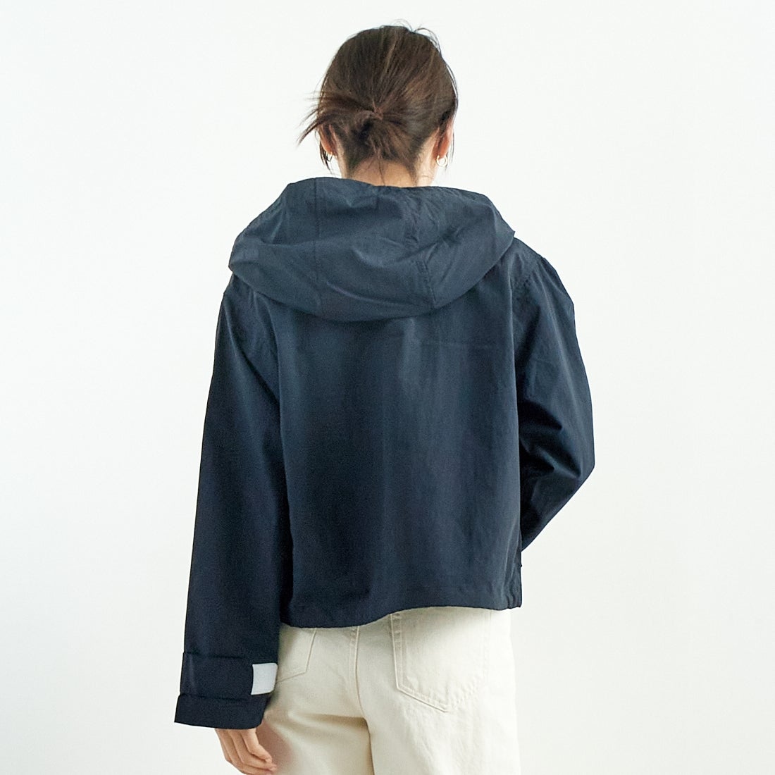 ORCIVAL [オーシバル] ショートジップジャケット [OR-A0687ONB] NAVY &&モデル身長：167cm 着用サイズ：1&&