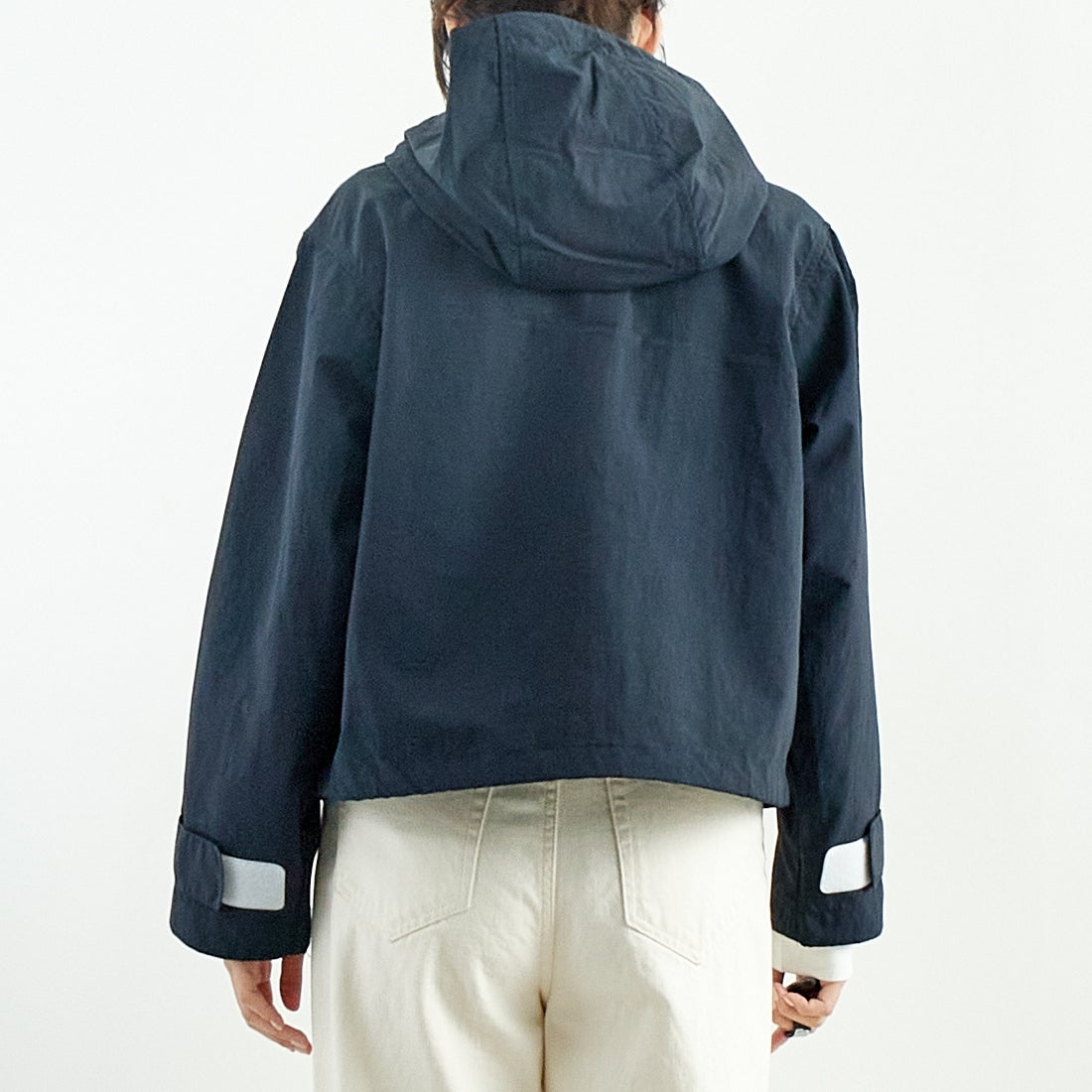 ORCIVAL [オーシバル] ショートジップジャケット [OR-A0687ONB] NAVY &&モデル身長：167cm 着用サイズ：1&&