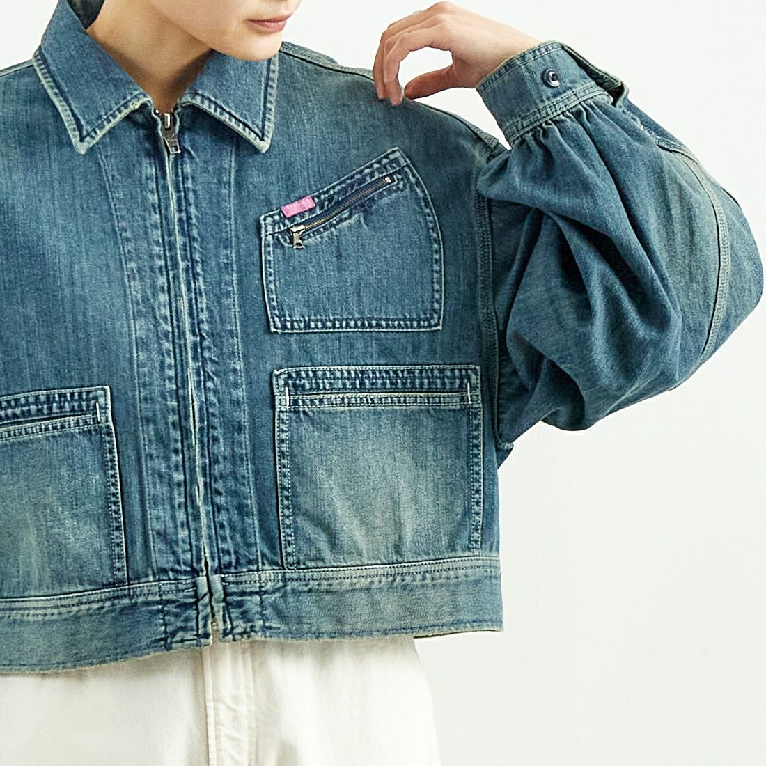 RhodolirioN [ロドリリオン] ジップアップデニムワークジャケット [QT1036] INDIGO