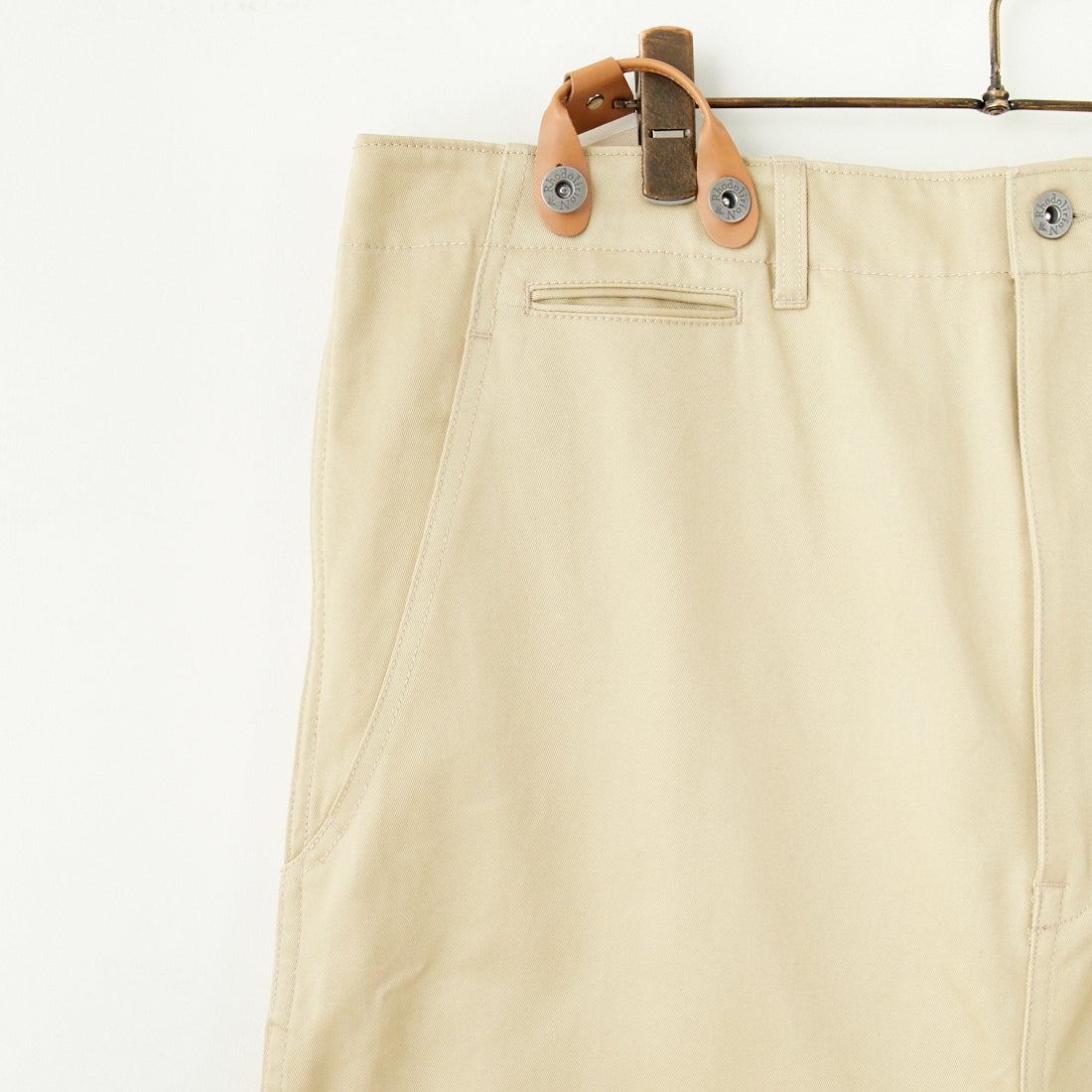 RhodolirioN [ロドリリオン] チノクロス サスペンダーパンツ [QT1014] A KHAKI