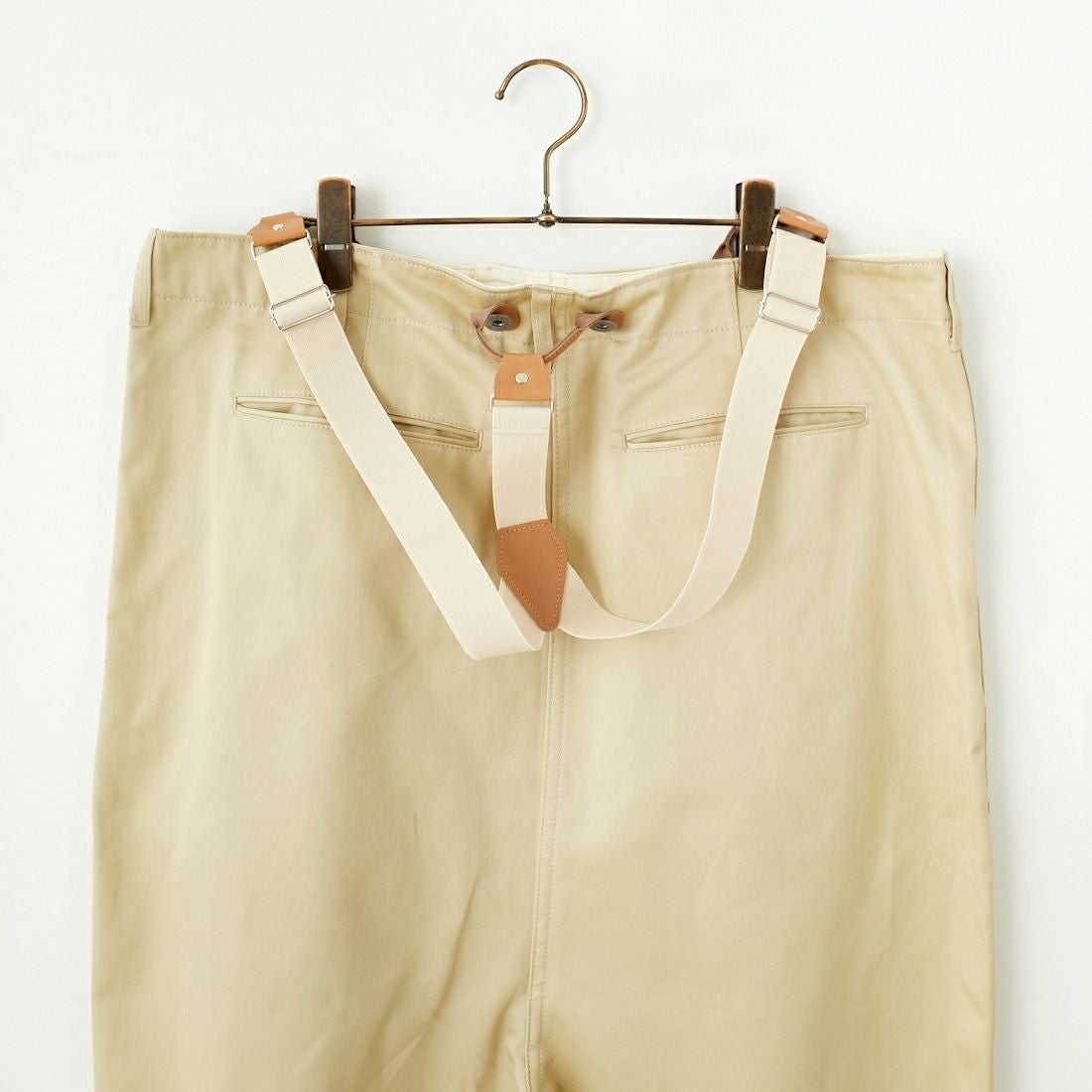 RhodolirioN [ロドリリオン] チノクロス サスペンダーパンツ [QT1014] A KHAKI