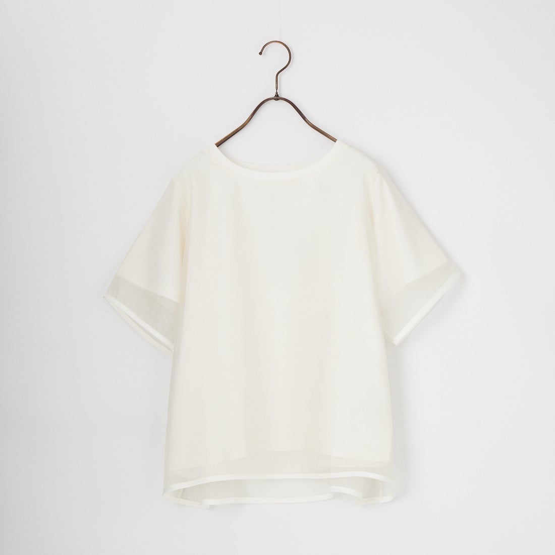 nenom [ネノム] 重ね着風 オーガンジーレイヤードシアーTシャツ [NE25112016] 02 OFF