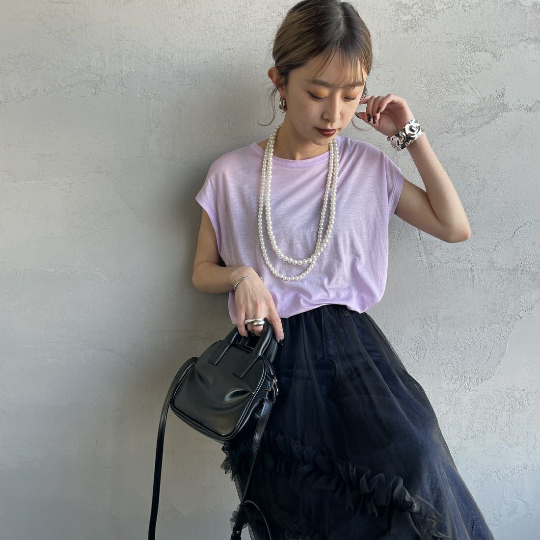 LAVENDER&&モデル身長：150cm 着用サイズ：F&&