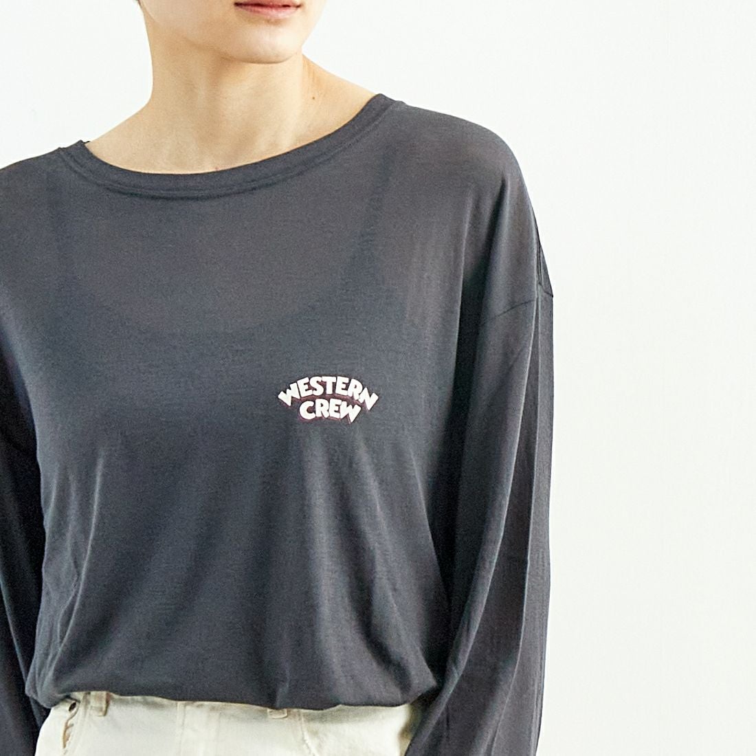 St.Johns 3rd club [セントジョンズサードクラブ] シアーロングスリーブTシャツ [SJ25-047A] CHARCOAL/W