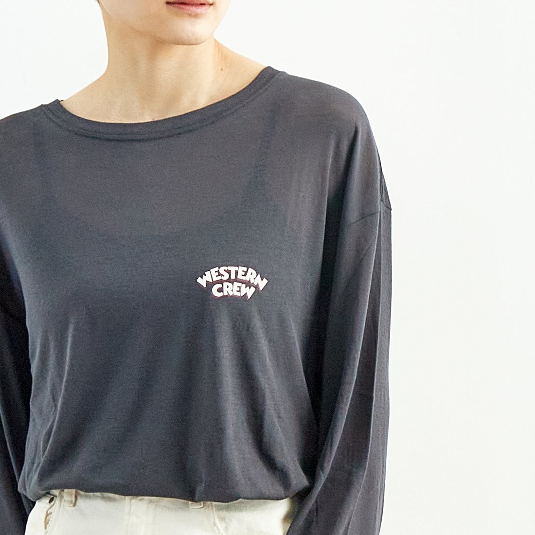 St.Johns 3rd club [セントジョンズサードクラブ] シアーロングスリーブTシャツ [SJ25-047A] CHARCOAL/W