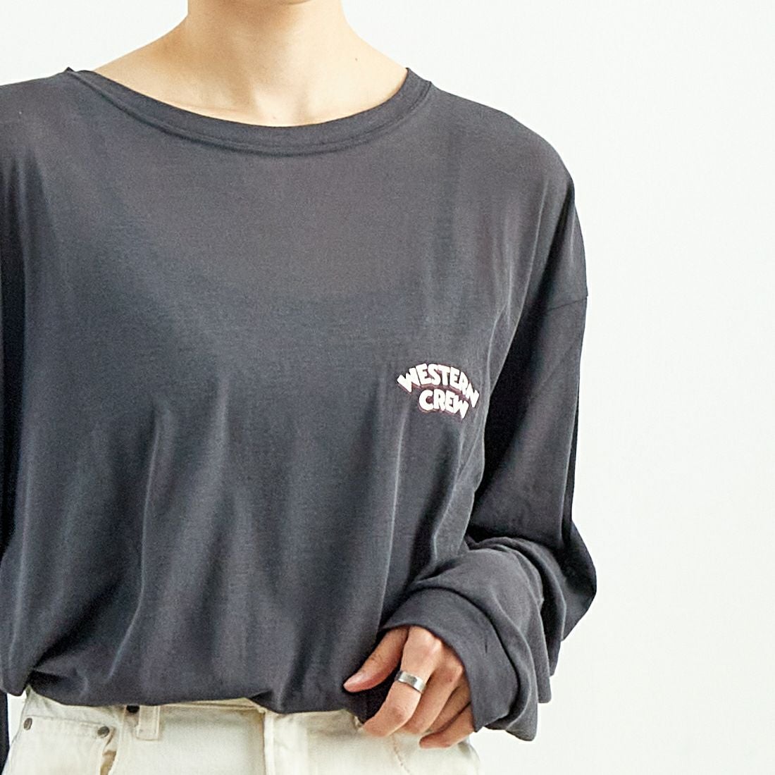 St.Johns 3rd club [セントジョンズサードクラブ] シアーロングスリーブTシャツ [SJ25-047A] CHARCOAL/W