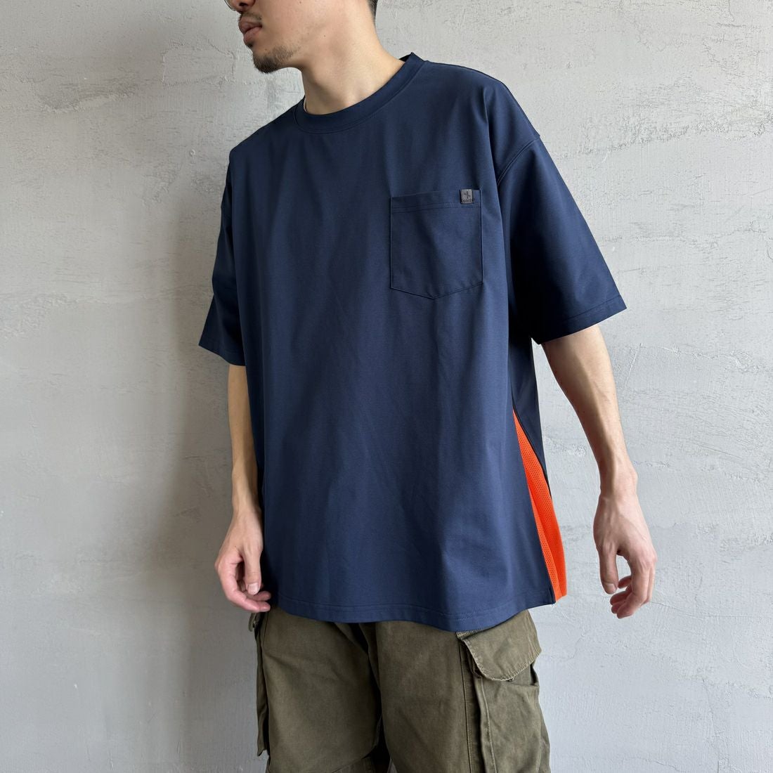 NAVY&&モデル身長：168cm 着用サイズ：L&&