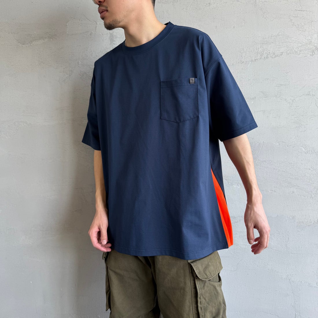 NAVY&&モデル身長：168cm 着用サイズ：L&&