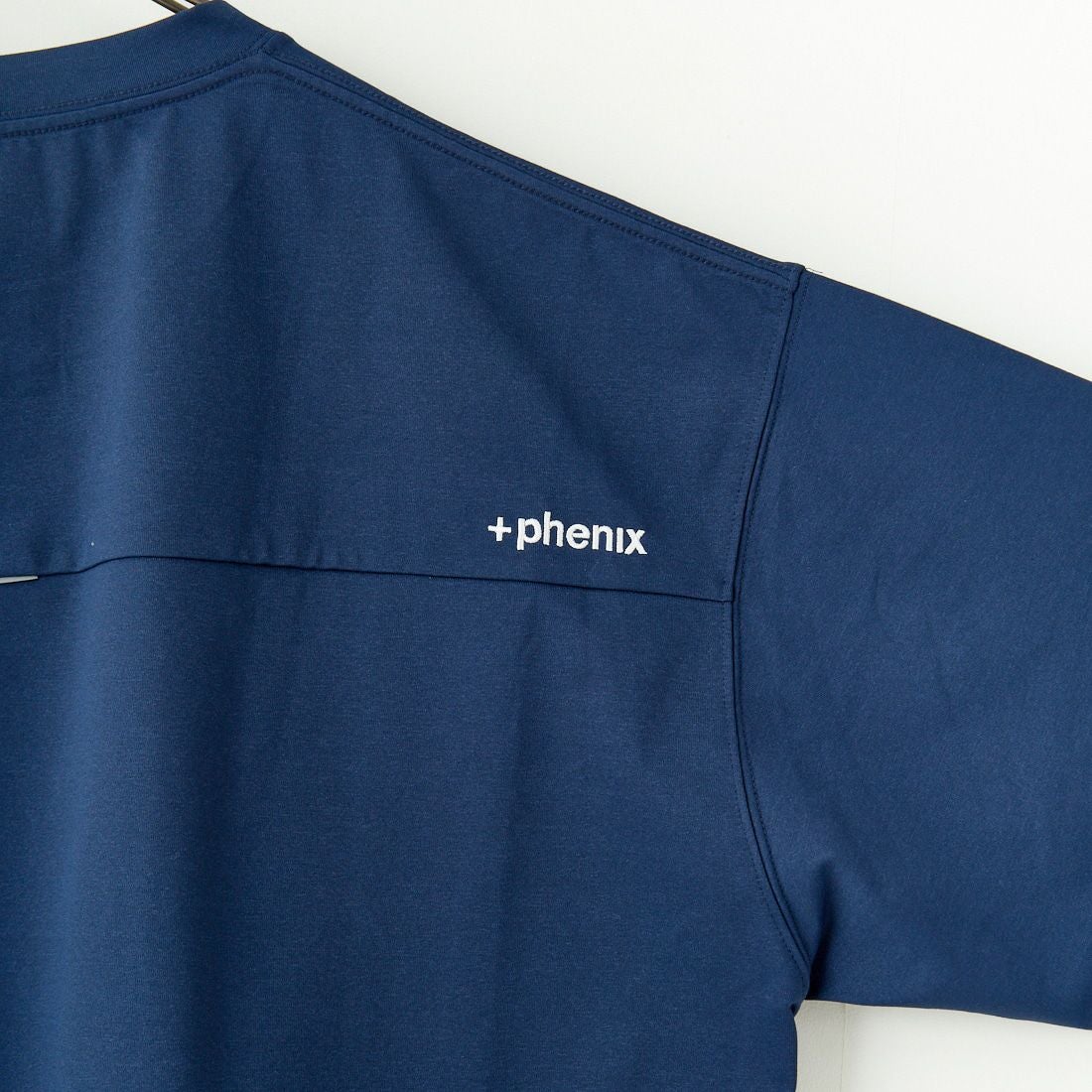 +phenix [プラスフェニックス] 別注 ベンチレーション ワンポイントロゴ ポケットTシャツ [POT-25005IN-JF] NAVY