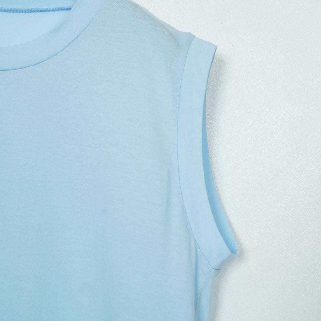 tumugu: [ツムグ] フェザリーコットンタンクトップ [TC24107-WA] 72 L.BLUE