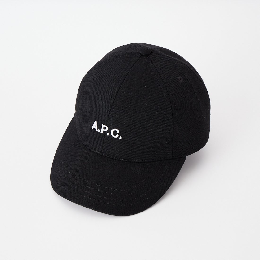 A.P.C. [アー・ペー・セー] ロゴ刺繍 デニムキャップ [CASQUETTE-CHARLIE] 99 NOIR