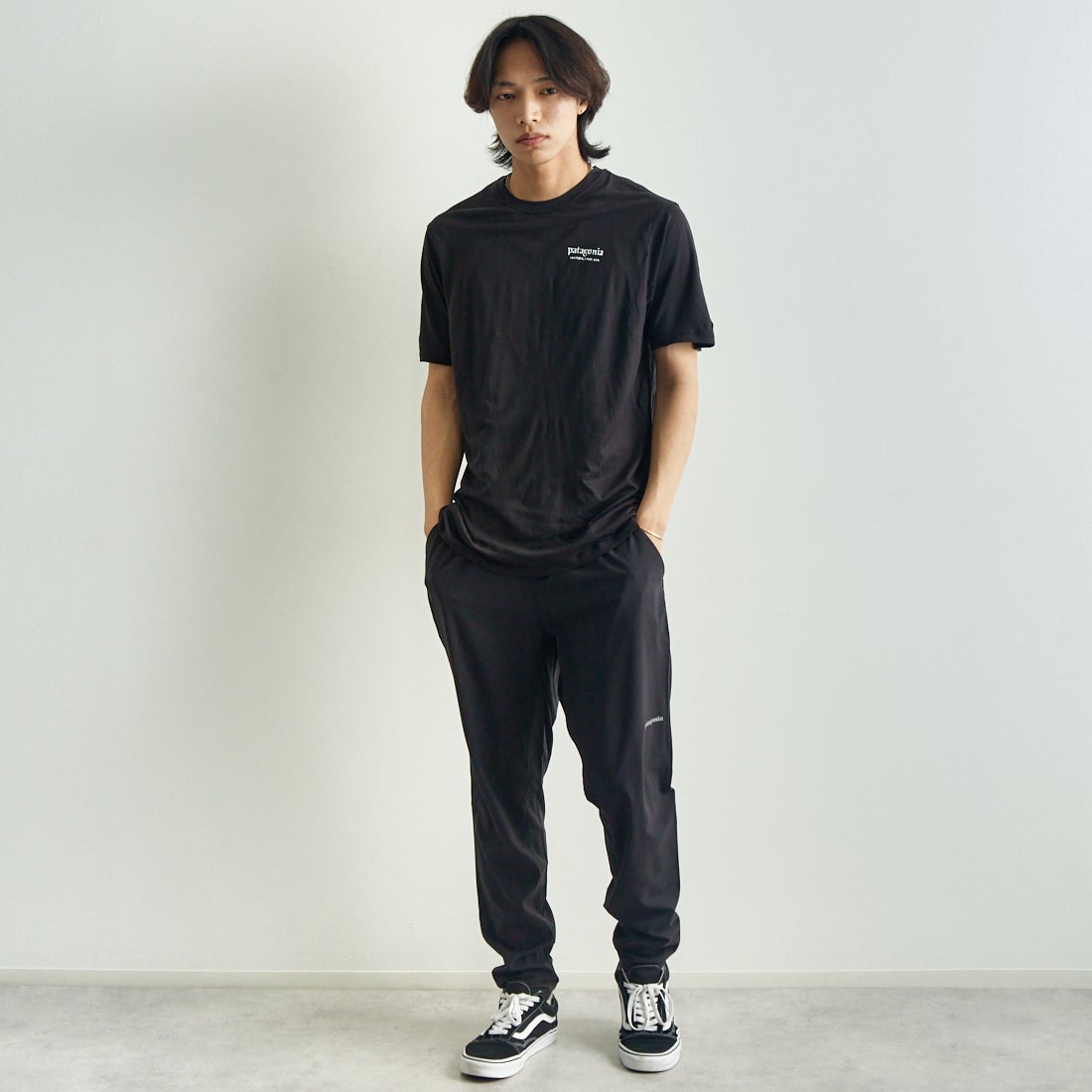 patagonia [パタゴニア] メンズ テルボンヌジョガーズ [24541] BLK &&モデル身長：179cm 着用サイズ：M&&