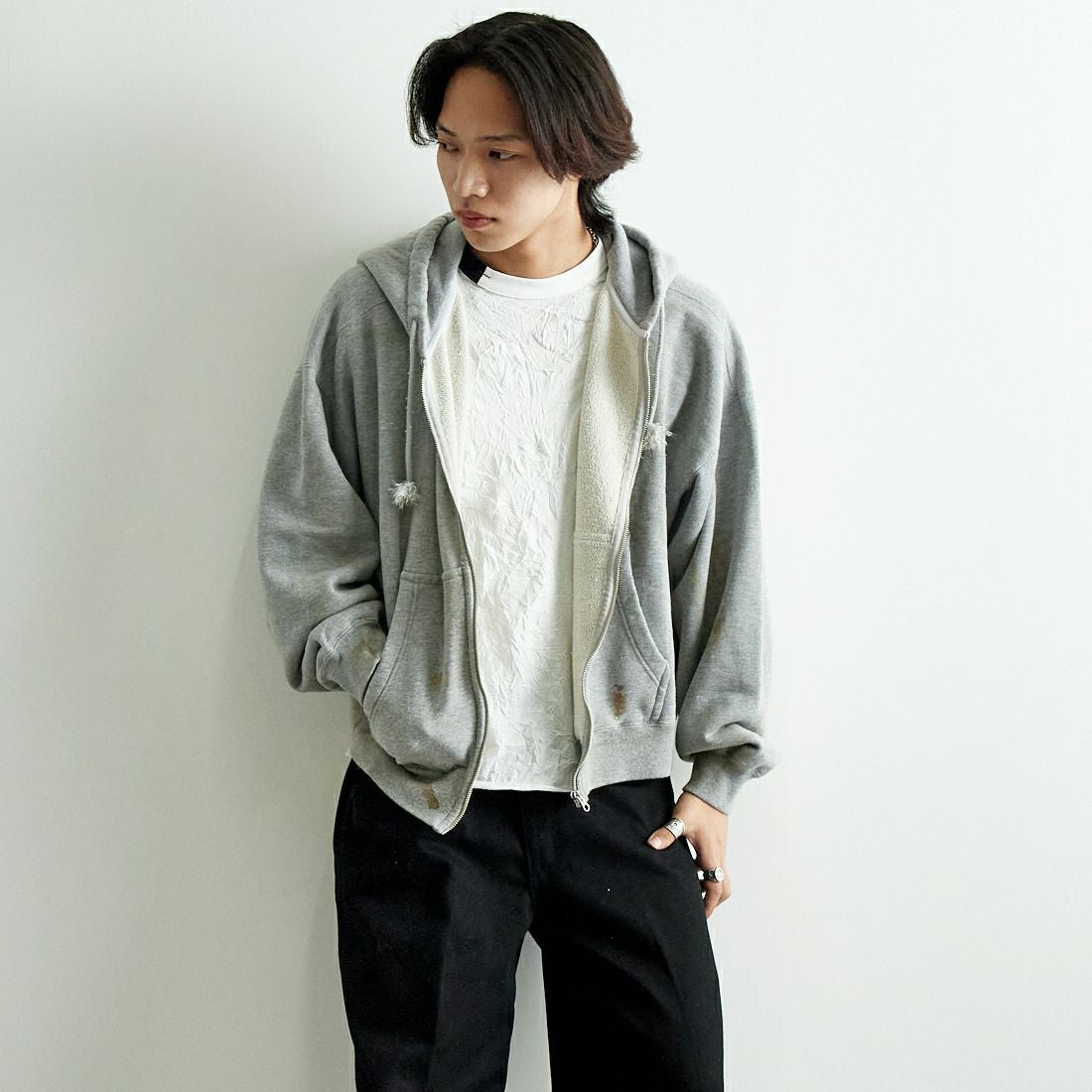 GREY&&モデル身長：179cm 着用サイズ：M&
