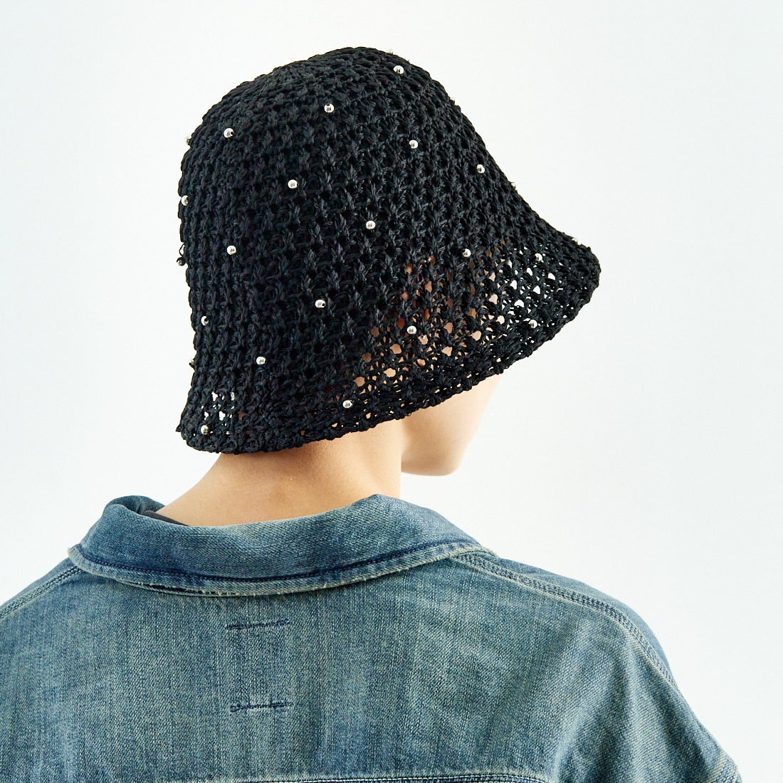 Casselini [キャセリーニ] ドットビーズサマーハット [234-111713] BLACK