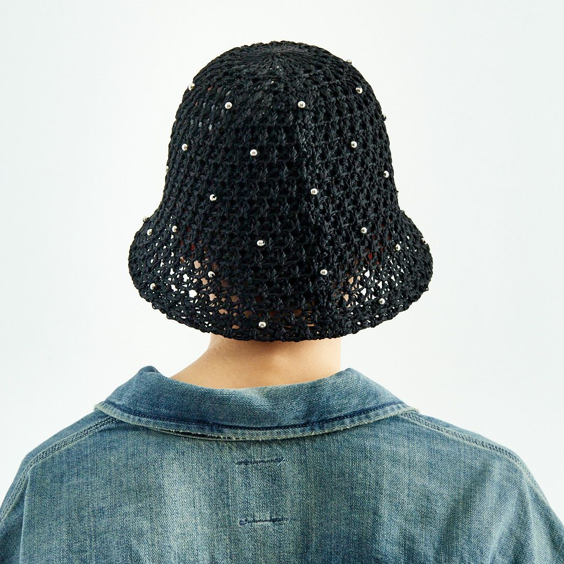 Casselini [キャセリーニ] ドットビーズサマーハット [234-111713] BLACK