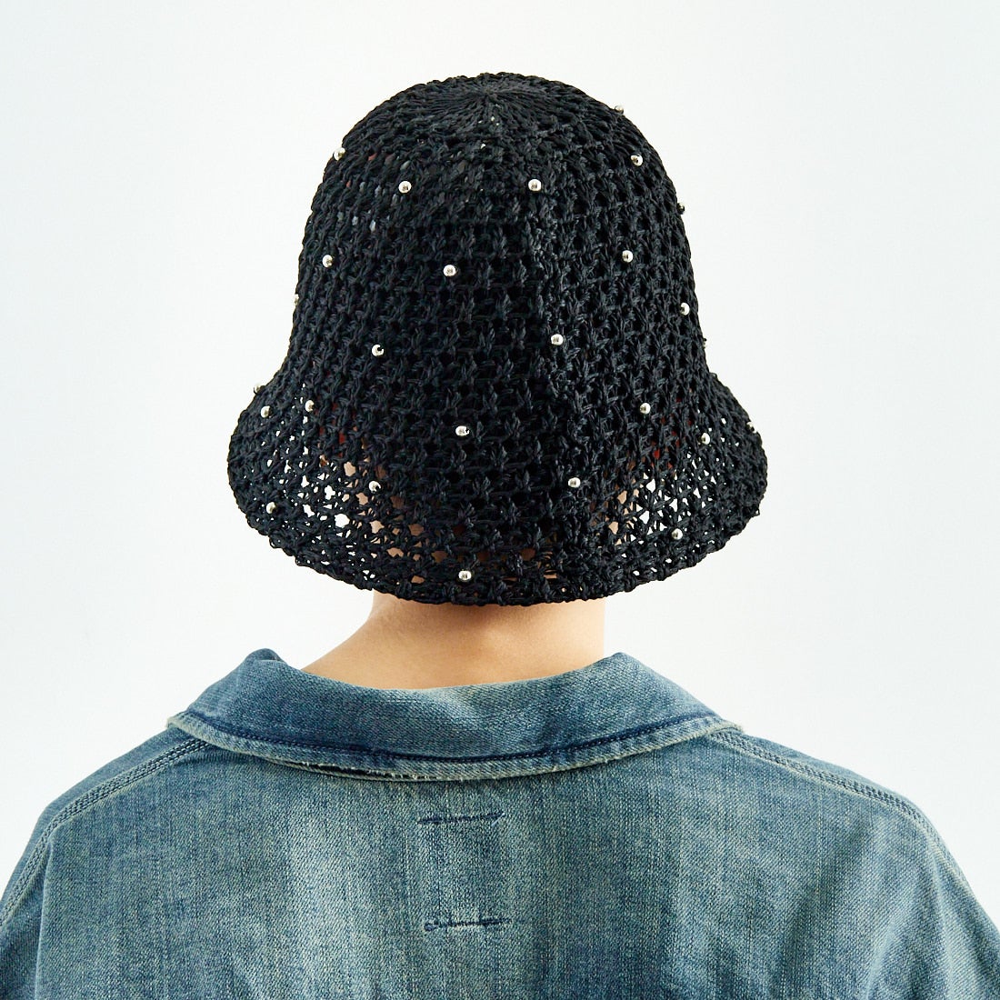 Casselini [キャセリーニ] ドットビーズサマーハット [234-111713] BLACK