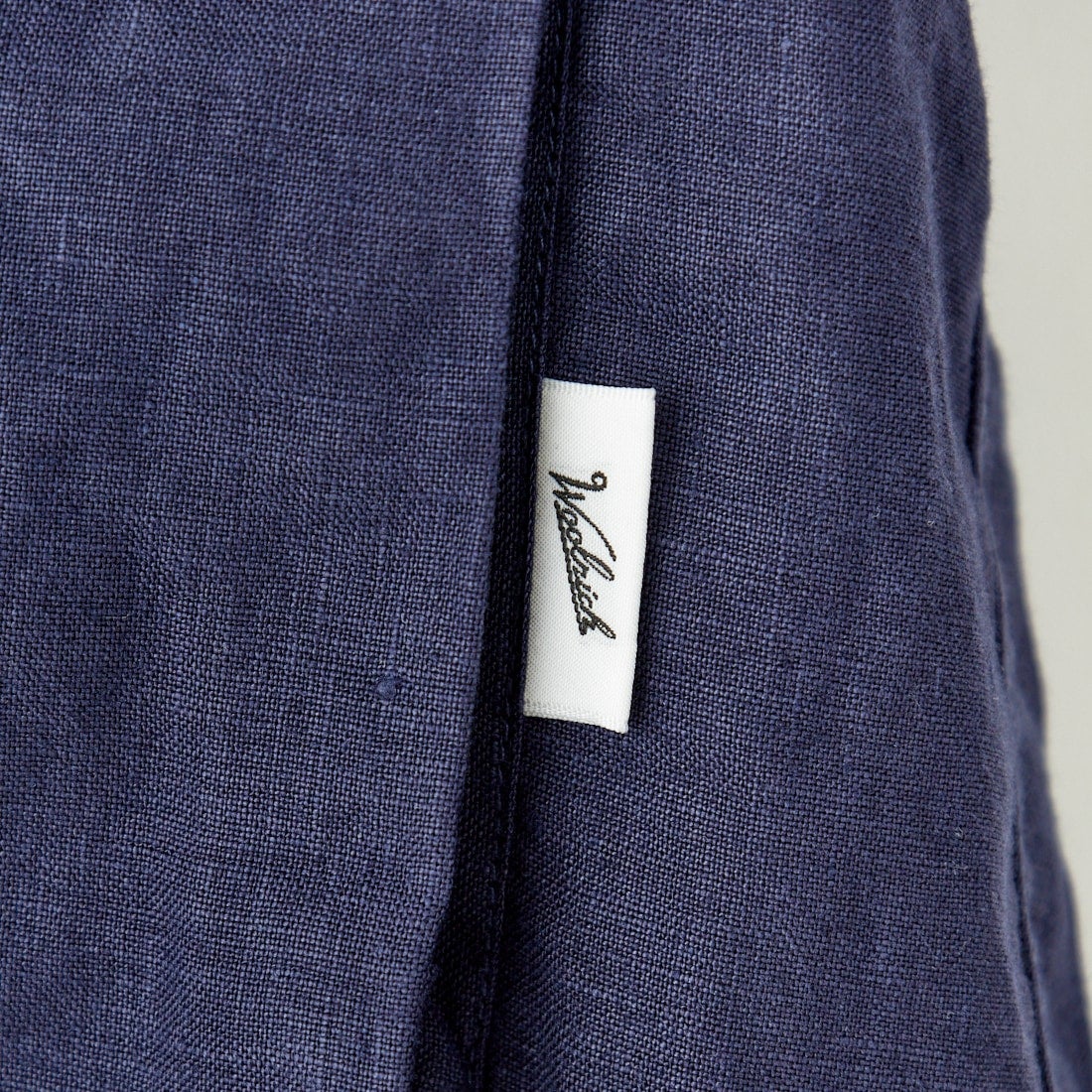 WOOLRICH [ウールリッチ] リネンキャンプカラーシャツ [WJSI0070] N NAVY