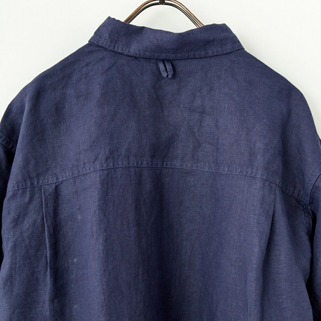 WOOLRICH [ウールリッチ] リネンキャンプカラーシャツ [WJSI0070] N NAVY
