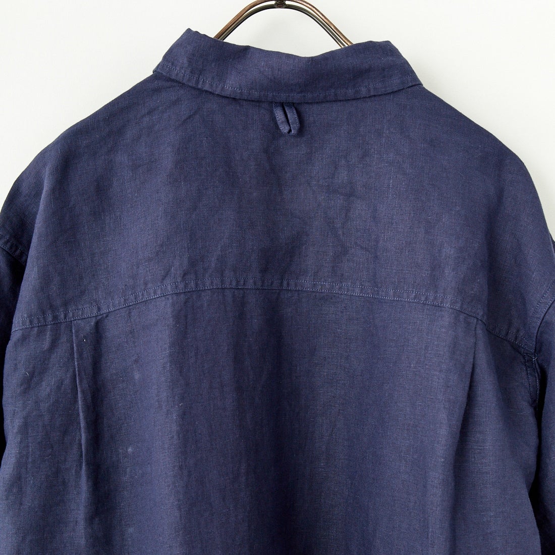 WOOLRICH [ウールリッチ] リネンキャンプカラーシャツ [WJSI0070] N NAVY