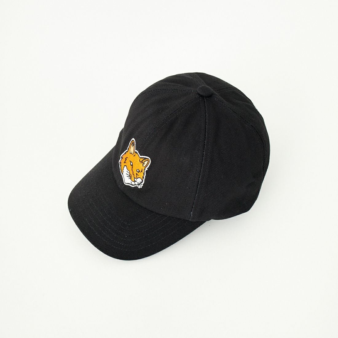 MAISON KITSUNE [メゾン キツネ] ラージフォックスヘッド 6パネルキャップ [MM06103WW0096] P199 BLACK