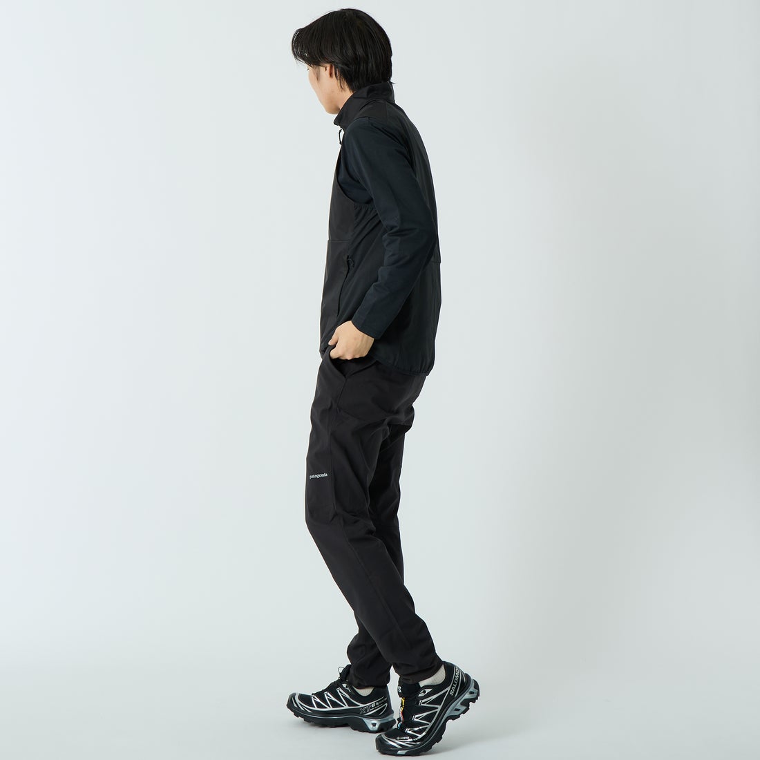 patagonia [パタゴニア] メンズ トレイルクラフトベスト [23840] BLKK&&モデル身長：179cm 着用サイズ：M&&