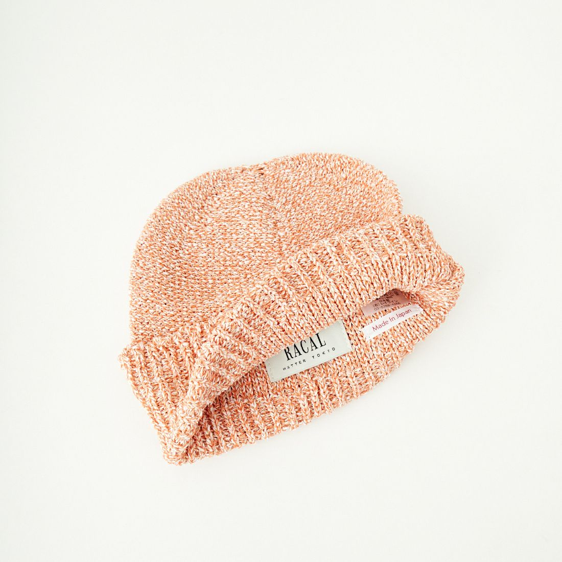 RACAL [ラカル] 和紙ブレンドメランジニットワッチ [RL-25-021W] ORANGE