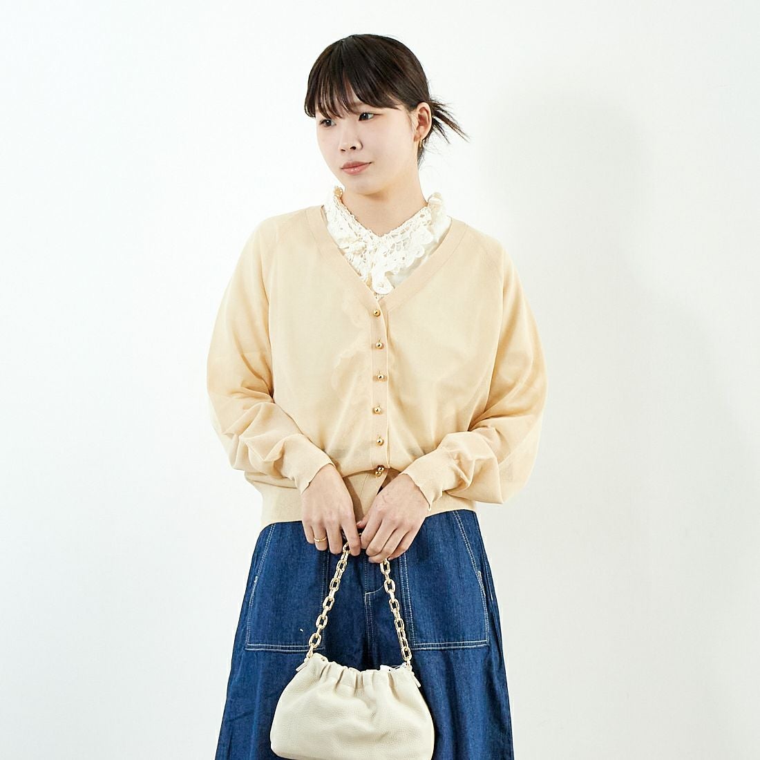 06 KINARI&&モデル身長：167cm 着用サイズ：F&&