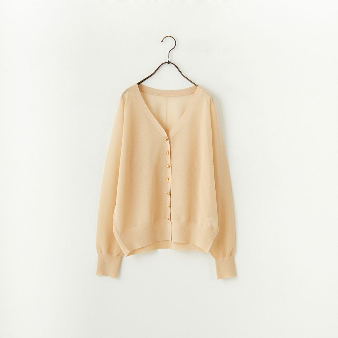 MICA&DEAL [マイカアンドディール] シアーカーディガン [0125108056] BEIGE