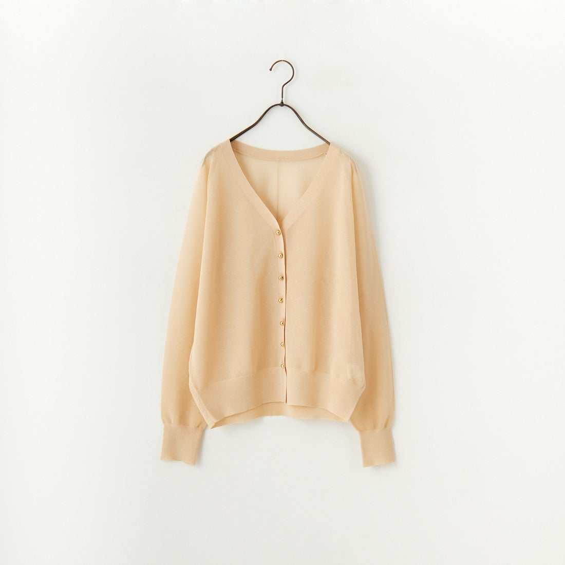 MICA&DEAL [マイカアンドディール] シアーカーディガン [0125108056] BEIGE