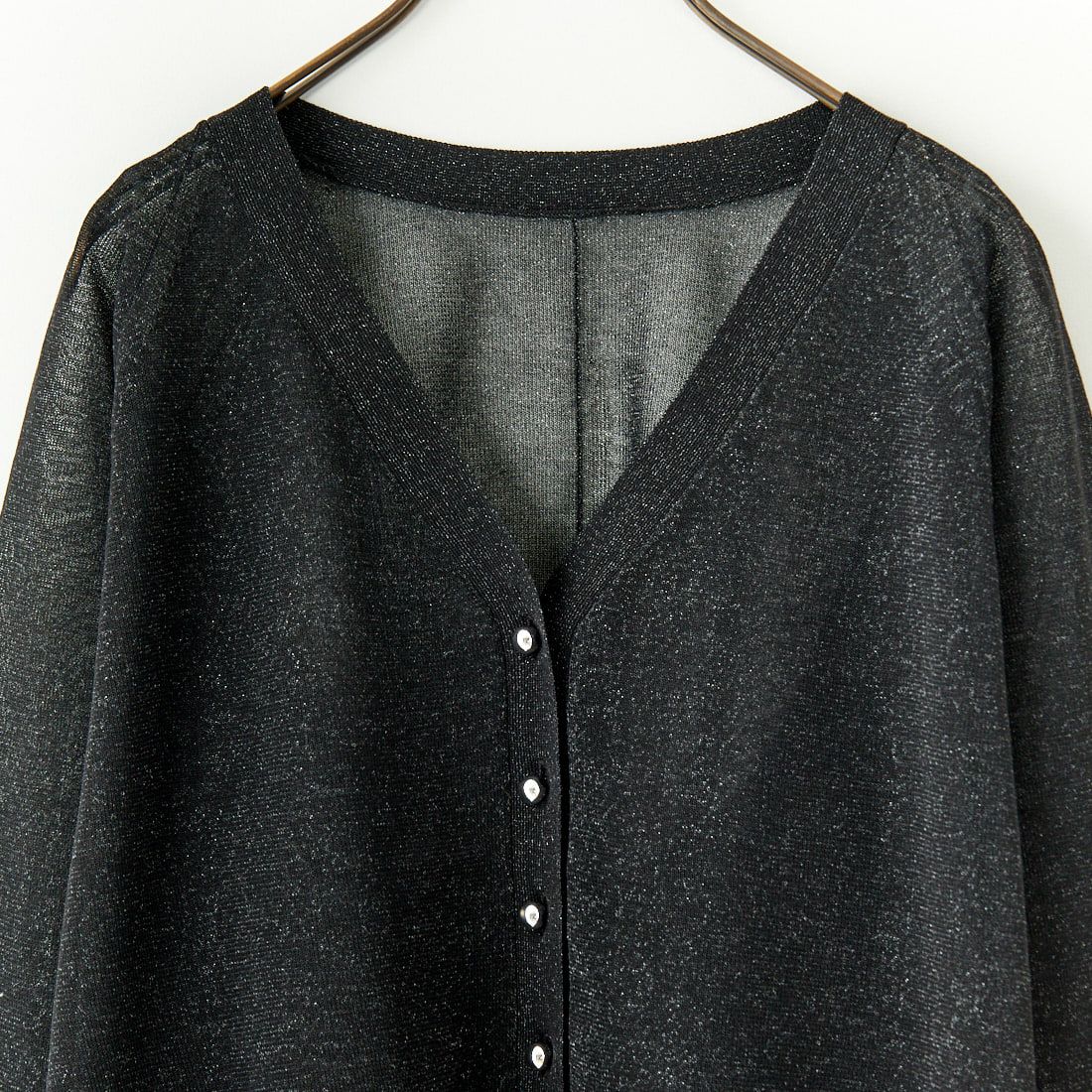 MICA&DEAL [マイカアンドディール] シアーカーディガン [0125108056] BLACK