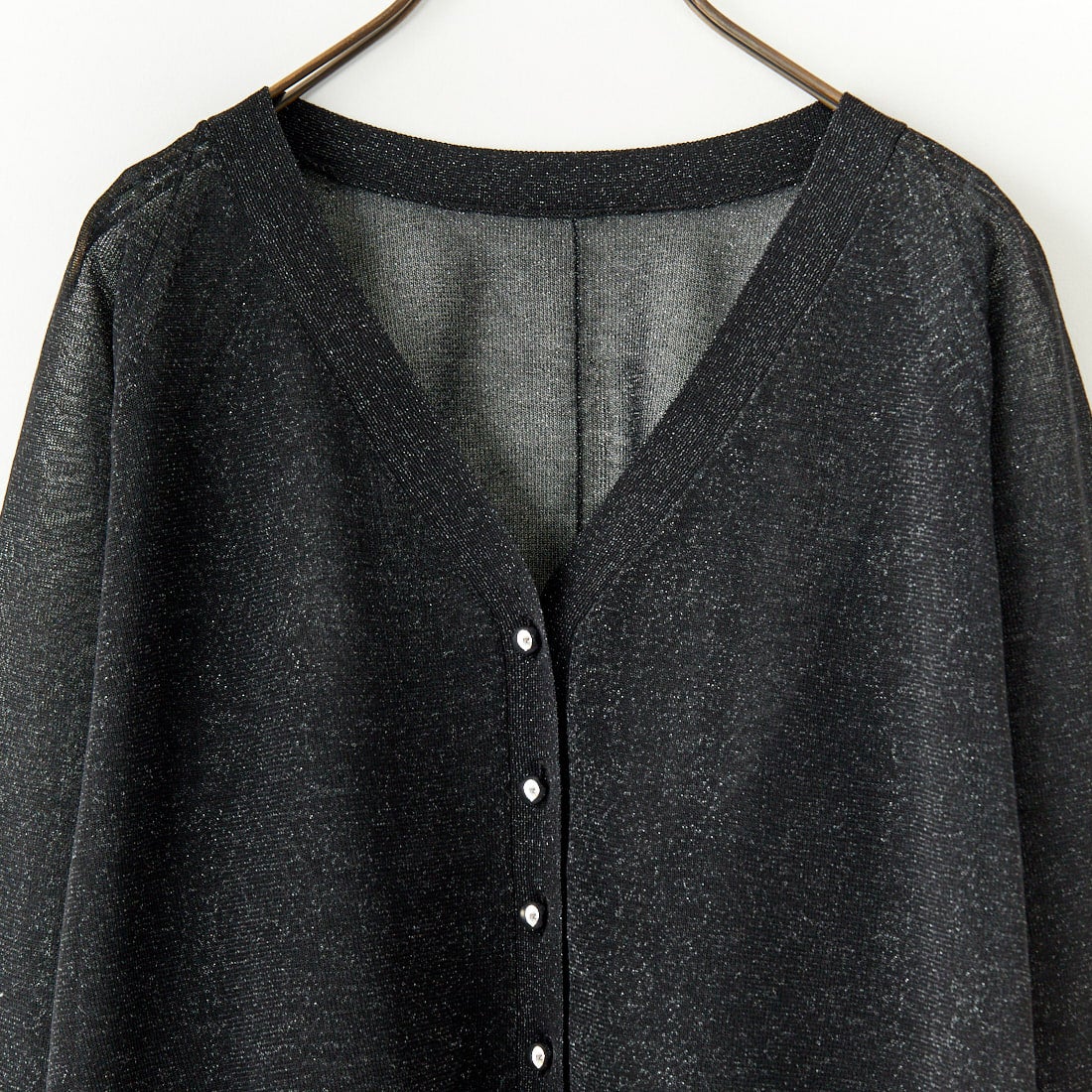 MICA&DEAL [マイカアンドディール] シアーカーディガン [0125108056] BLACK