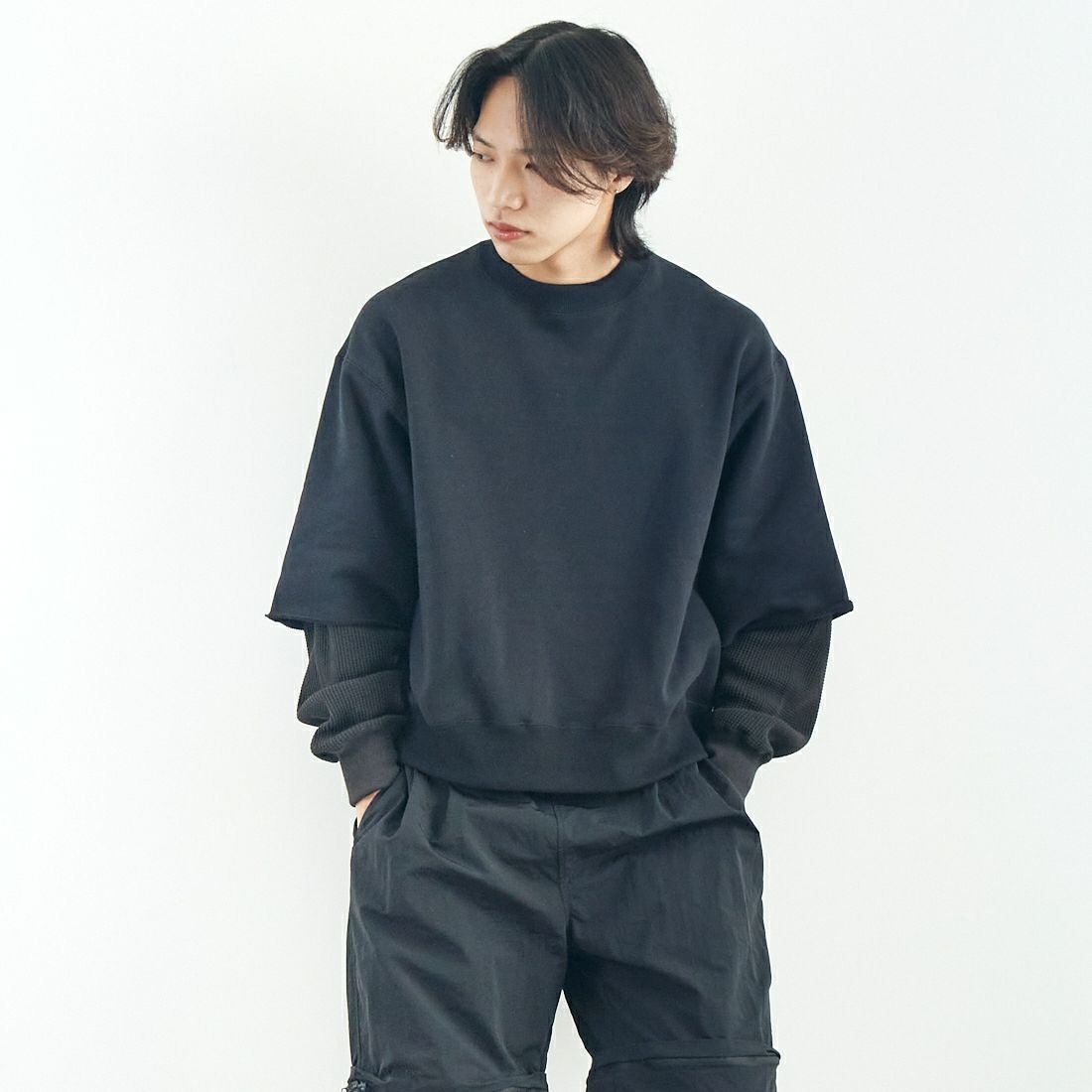 BLACK&&モデル身長：179cm 着用サイズ：1&&