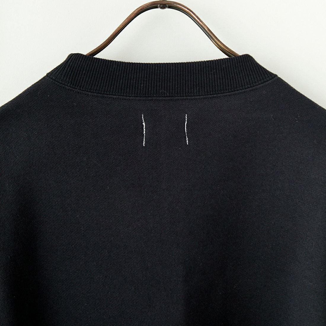 Name. [ネーム] レイヤードスリーブ スウェットシャツ [NMCU-043] BLACK