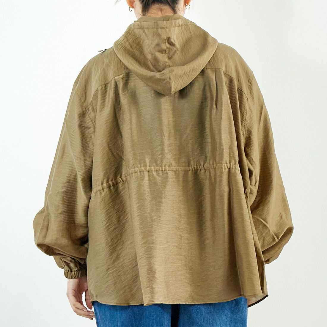 KHA:KI [カーキ] フーデッドシアーシャツ [MIL25HBL3143] KHAKI