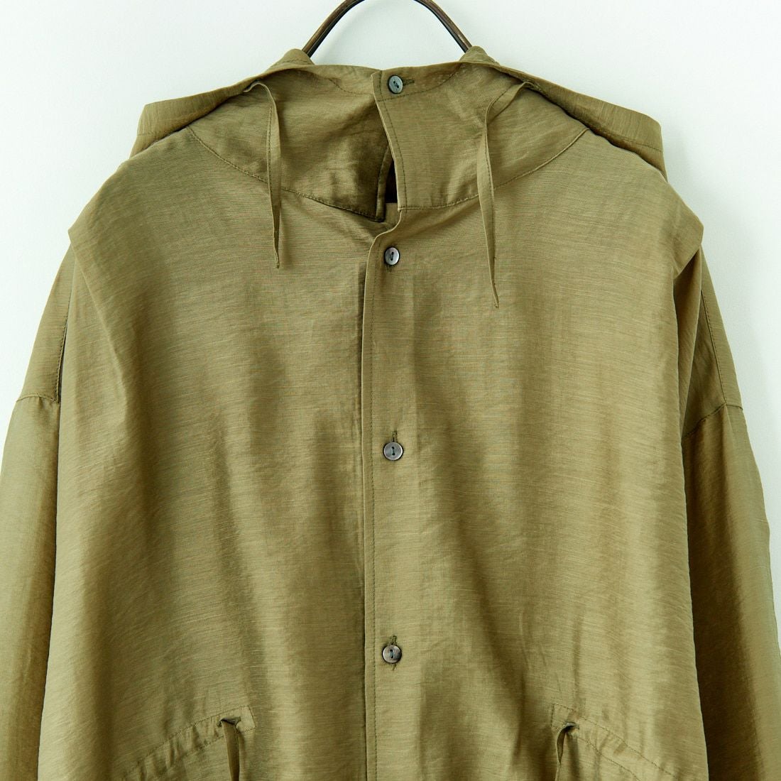 KHA:KI [カーキ] フーデッドシアーシャツ [MIL25HBL3143] KHAKI