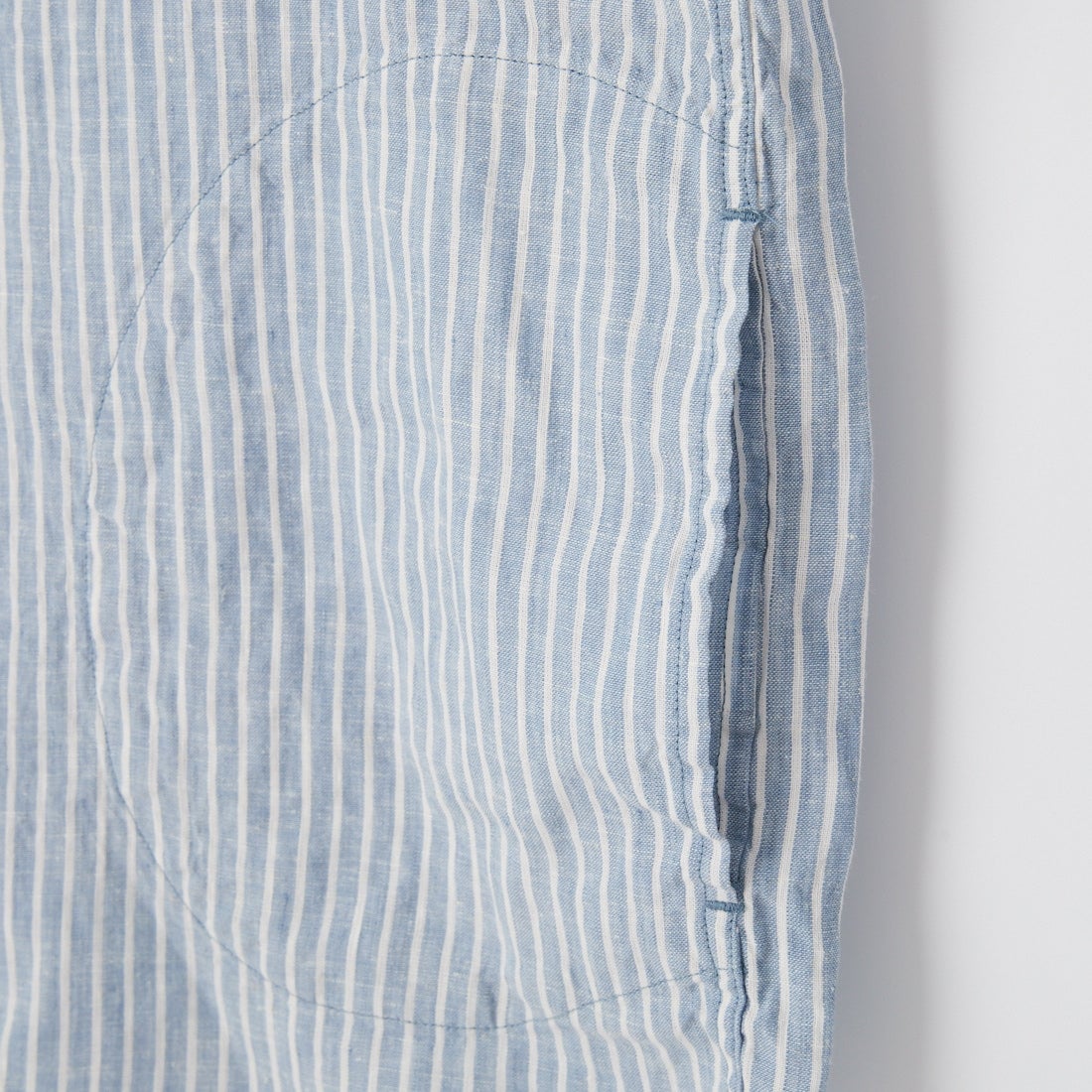 DANTON [ダントン] ストライプバンドカラーシャツ [DT-B0279LCT] BLU GRY ST