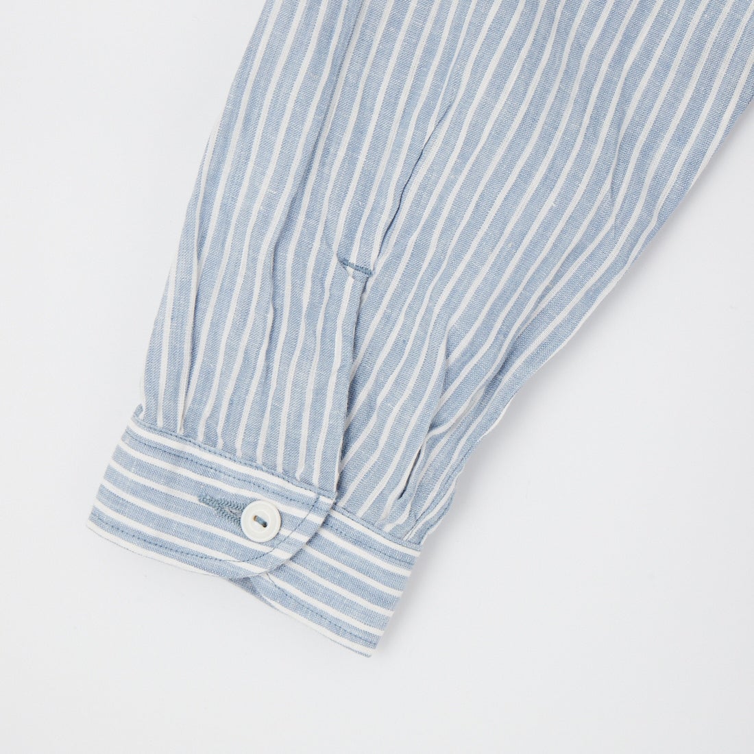 DANTON [ダントン] ストライプバンドカラーシャツ [DT-B0279LCT] BLU GRY ST