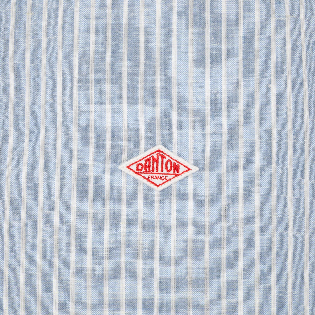 DANTON [ダントン] ストライプバンドカラーシャツ [DT-B0279LCT] BLU GRY ST