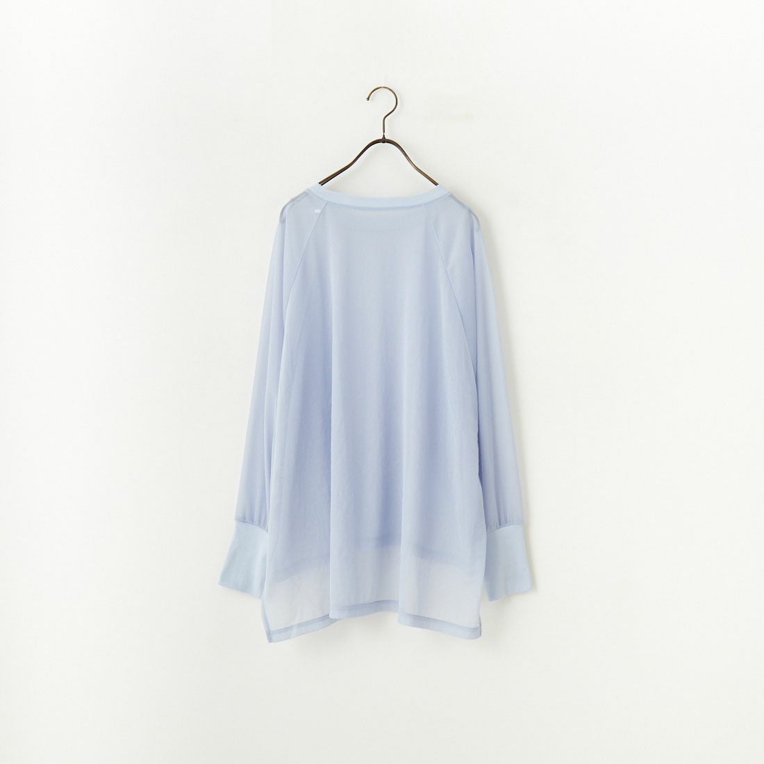 CLOCHE [クロシェ] シフォンシアーオーバートップス [51085053] ﾌﾞﾙｰ