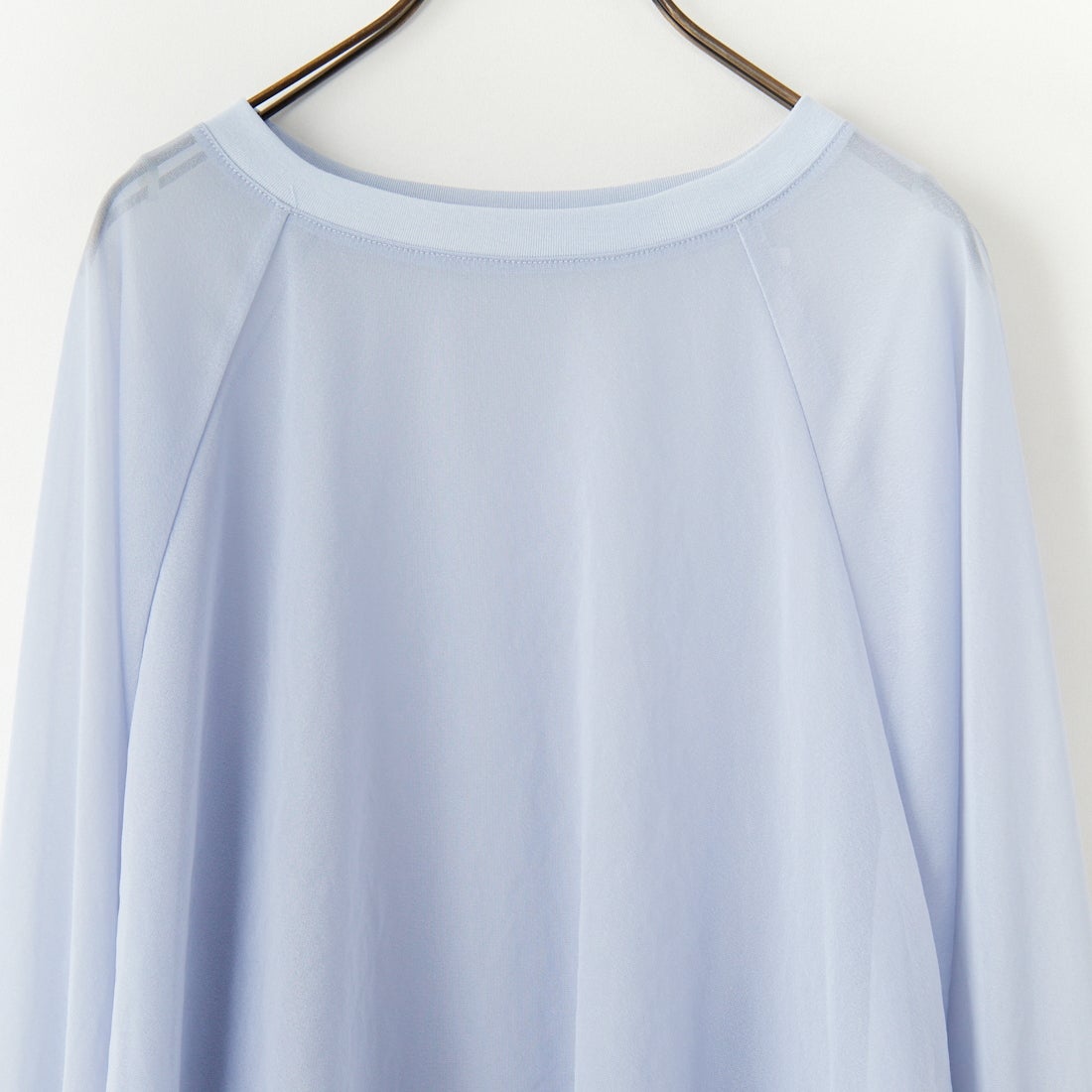 CLOCHE [クロシェ] シフォンシアーオーバートップス [51085053] ﾌﾞﾙｰ