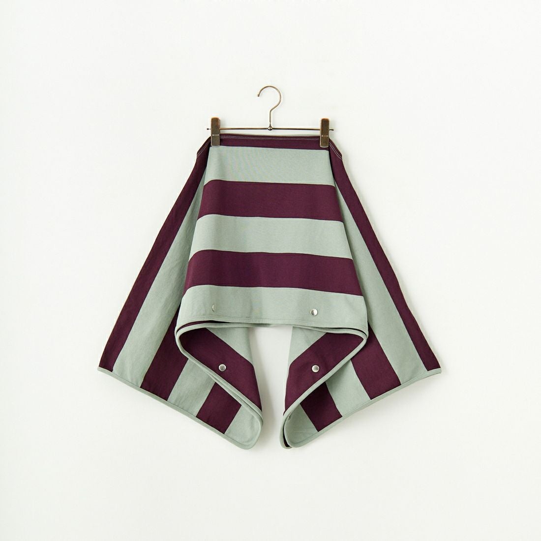 crinkle crinkle crinkle [クリンクル クリンクル クリンクル] 2WAYボーダーポンチョ [CC-3522] GREEN