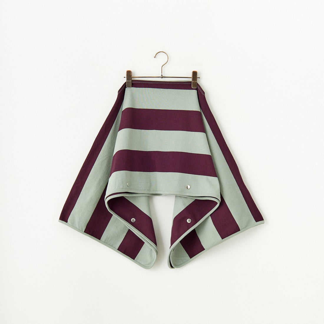 crinkle crinkle crinkle [クリンクル クリンクル クリンクル] 2WAYボーダーポンチョ [CC-3522] GREEN