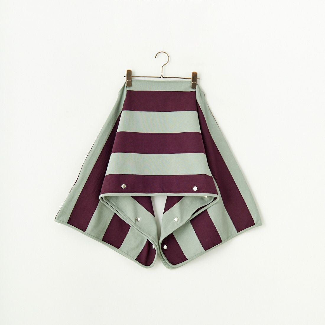 crinkle crinkle crinkle [クリンクル クリンクル クリンクル] 2WAYボーダーポンチョ [CC-3522] GREEN