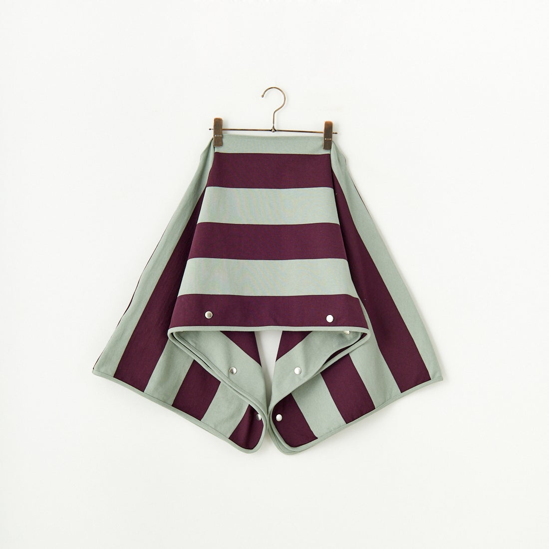 crinkle crinkle crinkle [クリンクル クリンクル クリンクル] 2WAYボーダーポンチョ [CC-3522] GREEN