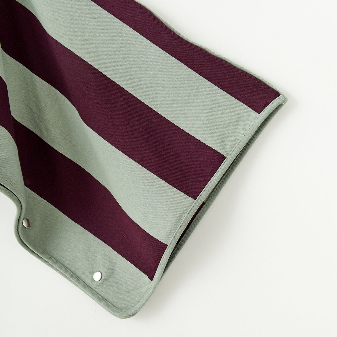 crinkle crinkle crinkle [クリンクル クリンクル クリンクル] 2WAYボーダーポンチョ [CC-3522] GREEN